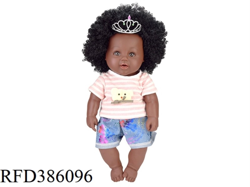 19 INCH 48CM VINYL EXPLOSION HEAD BLACK BABY