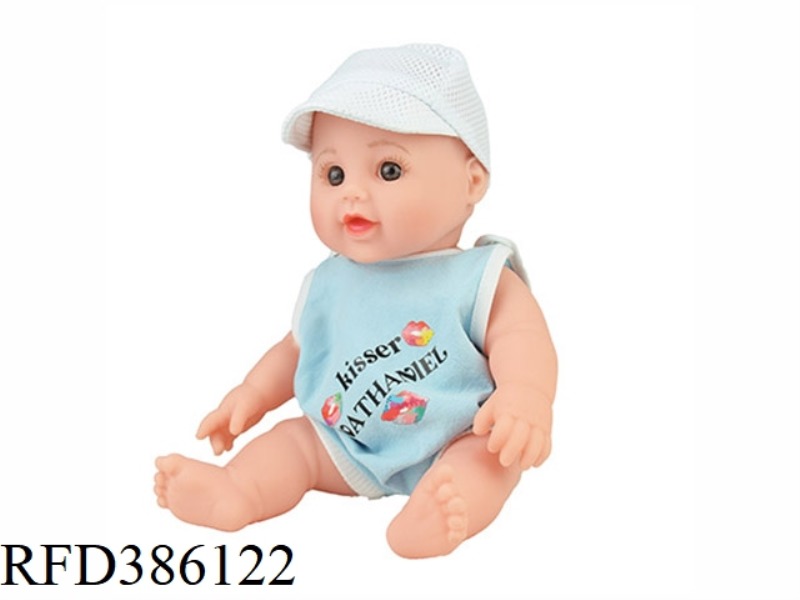 12 INCH 30CM VINYL BALD WHITE BABY WITH 4 SOUND IC