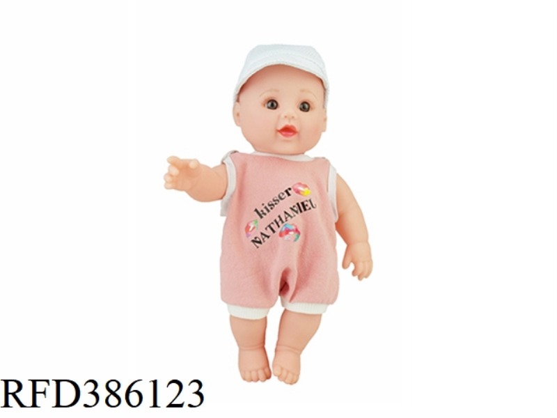 12 INCH 30CM VINYL BALD WHITE BABY WITH 4 SOUND IC