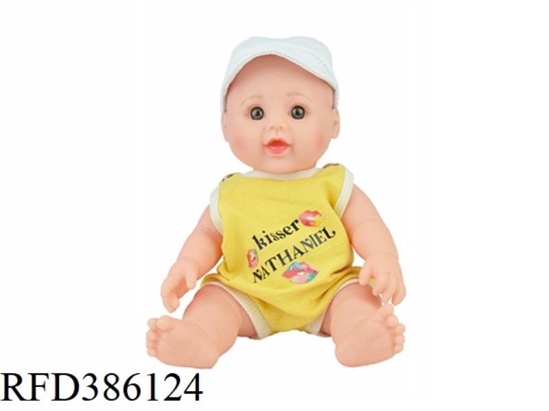 12 INCH 30CM VINYL BALD WHITE BABY WITH 4 SOUND IC