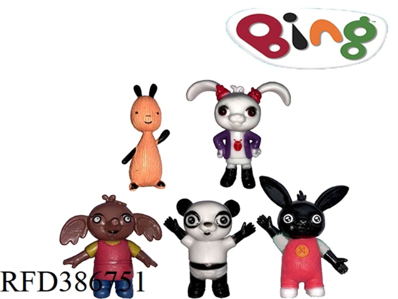 4.5 INCH RABBIT BINGBING SINGLE OPP BAG OF 5 STYLES