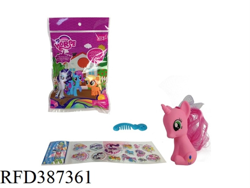 PEGASUS WITH COMB, STICKERS