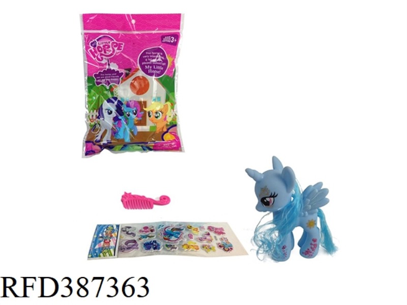 HORN PEGASUS WITH COMB AND STICKERS