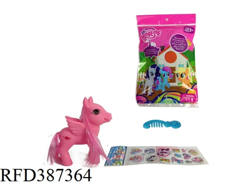 PEGASUS WITH COMB, STICKERS