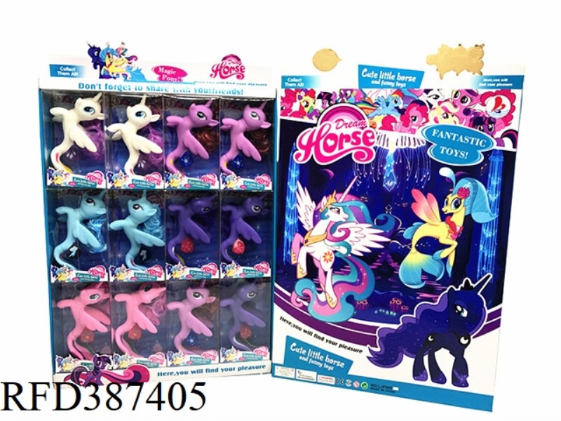 VINYL OVERSIZED FLYING MERMAID HORSE 5 MIXED 12PCS