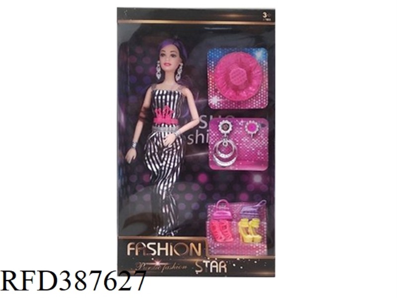 11-INCH BELONGING 9 JOINT FASHION BEAUTY WITH HAT EARRINGS BOOTS