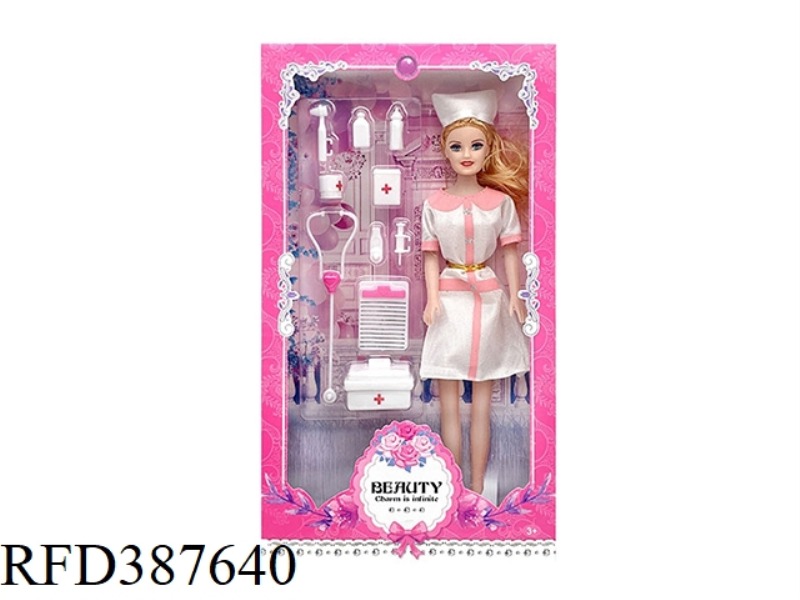 11.5 INCH FASHION NURSE AVATAR MEDICAL ACCESSORIES