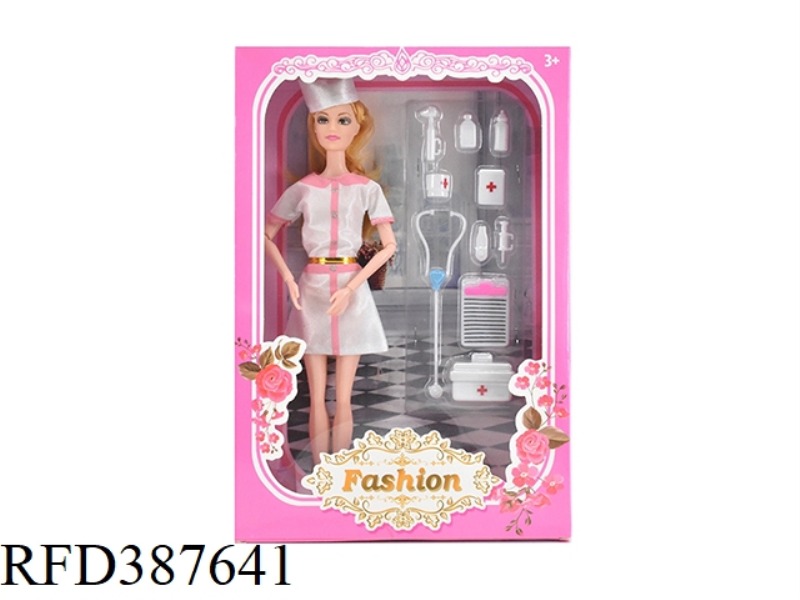 11.5 INCH BODY BODY 9 JOINT DOCTOR PARBI WITH MEDICAL PLASTIC ACCESSORIES