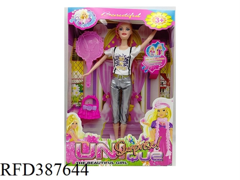 11.5 INCH AUTHENTIC LIVE FASHION CLOTHES BARBIE COMBING MIRROR