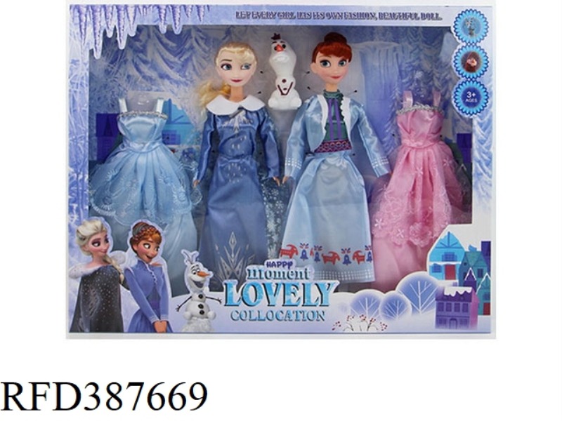 THREE GENERATIONS 11.5 INCH AUTHENTIC ICE AND SNOW PRINCESS DOUBLE WITH SNOW TREASURE WITH CLOTHES
