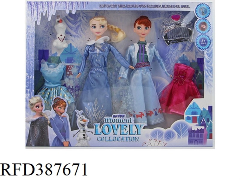 THREE GENERATIONS 11.5 INCH AUTHENTIC ICE AND SNOW PRINCESS DOUBLE WITH SNOW TREASUREBAND ACCESSORIE