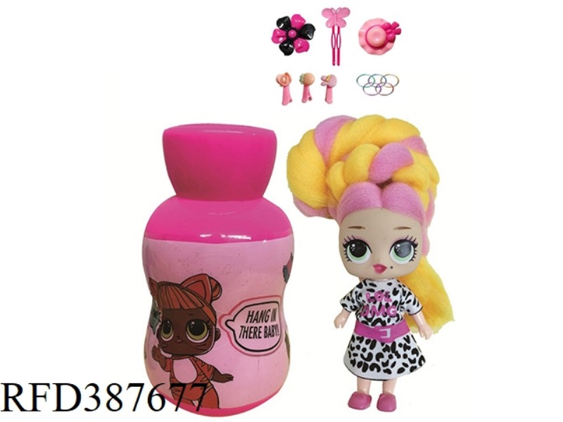 3RD GENERATION GOURD BOTTLE 5 INCH BELONGINGS OMG.LOL COTTON SUGAR HAIR DOLL BELT FRAGRANCE SURPRISE