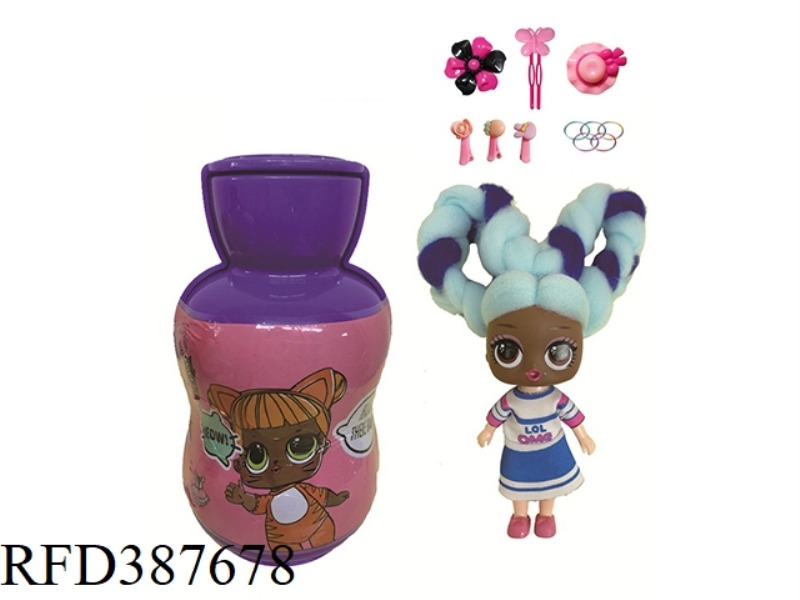 3RD GENERATION GOURD BOTTLE 5 INCH BELONGINGS OMG.LOL COTTON SUGAR HAIR DOLL BELT FRAGRANCE SURPRISE
