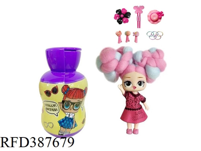 3RD GENERATION GOURD BOTTLE 5 INCH BELONGINGS OMG.LOL COTTON SUGAR HAIR DOLL BELT FRAGRANCE SURPRISE