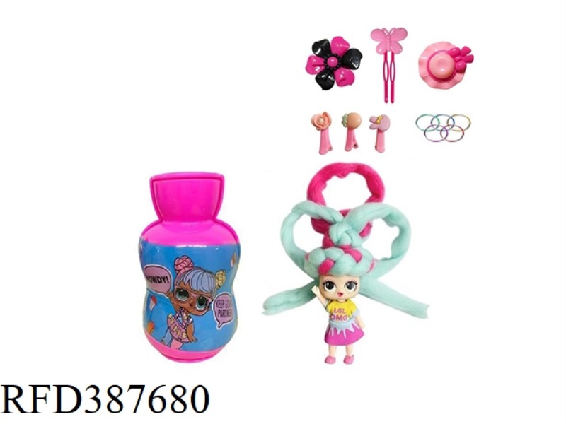 3RD GENERATION GOURD BOTTLE 5 INCH BELONGINGS OMG.LOL COTTON SUGAR HAIR DOLL BELT FRAGRANCE SURPRISE