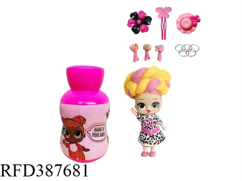 3RD GENERATION GOURD BOTTLE 5 INCH BELONGINGS OMG.LOL COTTON SUGAR HAIR DOLL BELT FRAGRANCE SURPRISE