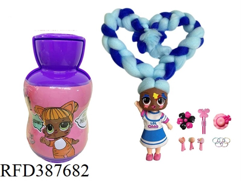 3RD GENERATION GOURD BOTTLE 5 INCH BELONGINGS OMG.LOL COTTON SUGAR HAIR DOLL BELT FRAGRANCE SURPRISE