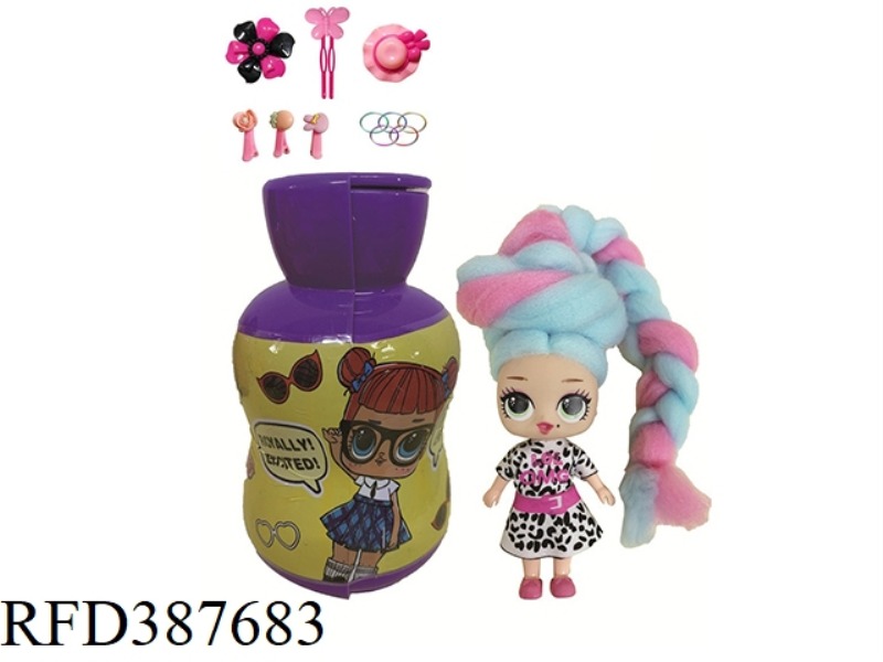 3RD GENERATION GOURD BOTTLE 5 INCH BELONGINGS OMG.LOL COTTON SUGAR HAIR DOLL BELT FRAGRANCE SURPRISE