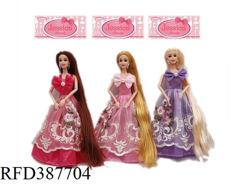 HIGH-END 11.5 INCH FACTS LONG HAIR JOINT PRINCESS DAD SKIRT BERI THREE RANDOM MIX