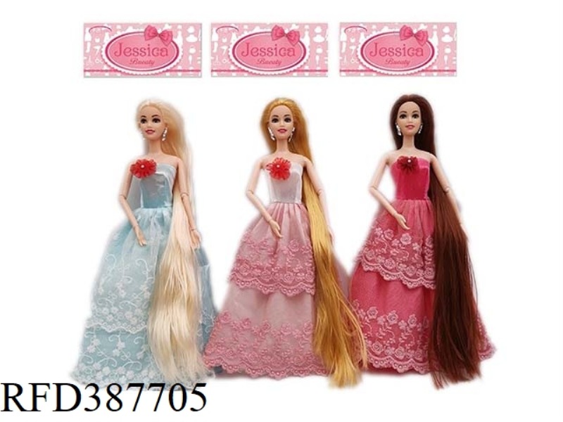 HIGH-END 11.5 INCH FACTS LONG HAIR JOINT PRINCESS DAD SKIRT BERI THREE RANDOM MIX