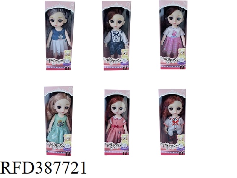 6-INCH BELONGING 13 JOINT 3D TRUE EYE BEADS EXQUISITE LITTLE LOLI 3 COLOR MIX