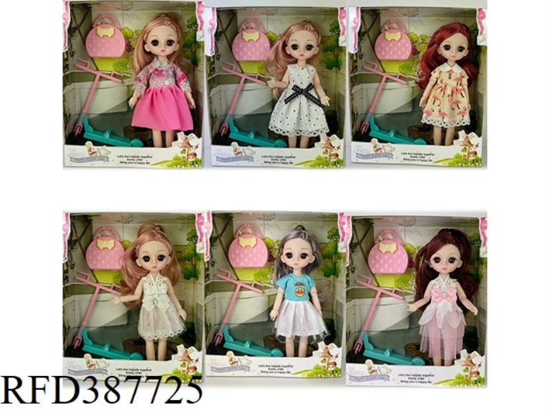 6-INCH BELONGINGS 13 JOINT 3D TRUE EYEBALLS EXQUISITE SMALL LOLI WITH SMALL TOYS PLASTIC ACCESSORIES