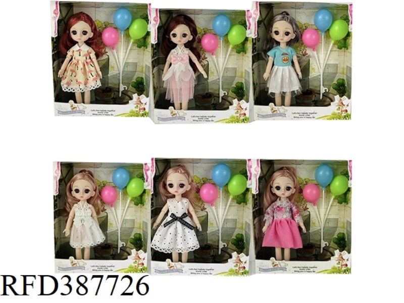 6-INCH BELONGINGS 13 JOINT 3D TRUE EYEBALLS EXQUISITE SMALL LOLI WITH SMALL TOYS PLASTIC ACCESSORIES