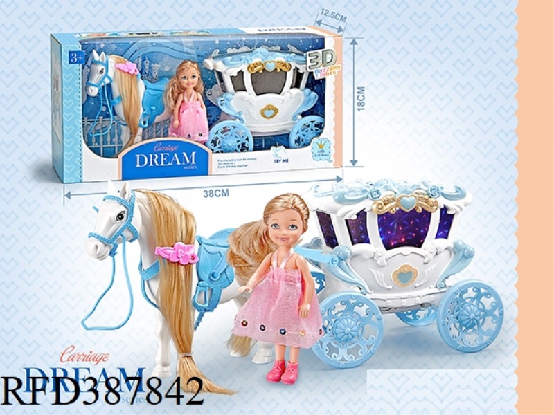 3D LIGHT MUSIC CARRIAGE +5 INCHES FAT BABY