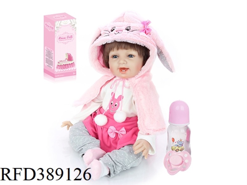 45CM RESURRECTION DOLL WITH HIGH REALISTIC BABY, COTTON BODY BODY, NORMAL HAIR