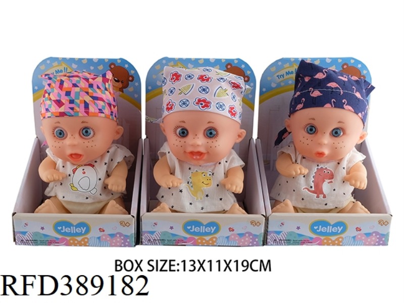 9.5 INCH ENAMEL DOLL WITH 4 SOUND IC, 3 MIXED