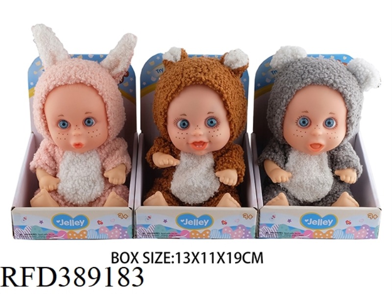 9.5 INCH ENAMEL DOLL WITH 4 SOUND IC, 3 MIXED