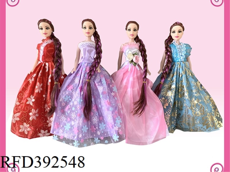 11 INCH EMPTY BODY LONG HAIR FASHION BARBIE