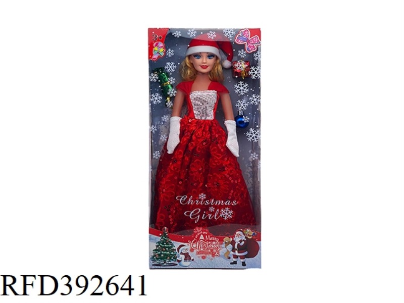 18 INCH MUSIC EMPTY BODY CHRISTMAS GIRL BARBIE DOLL + SMALL GIFTS