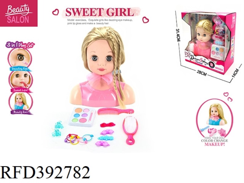 HALF-LENGTH DOLL HEAD SET