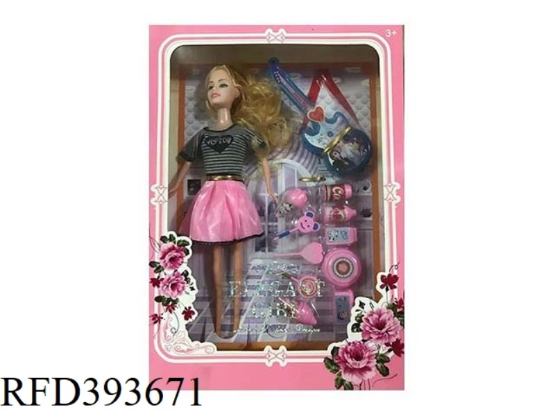 11.5 INCH FASHION BARBIE LIVE HAND WITH GUITAR SNACKS BLISTER ACCESSORIES