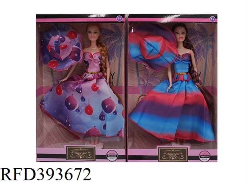11.5 INCH FASHION BALL BARBIE DRESS T STAGE SHOW WITH HATS