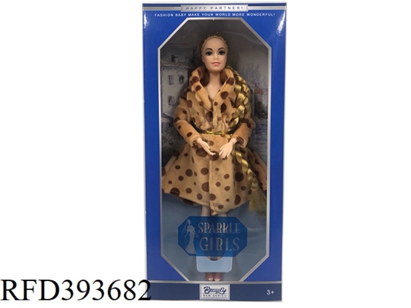 11.5 INCH SOLID BODY FASHION BARBIE LEOPARD DOT COSTUME