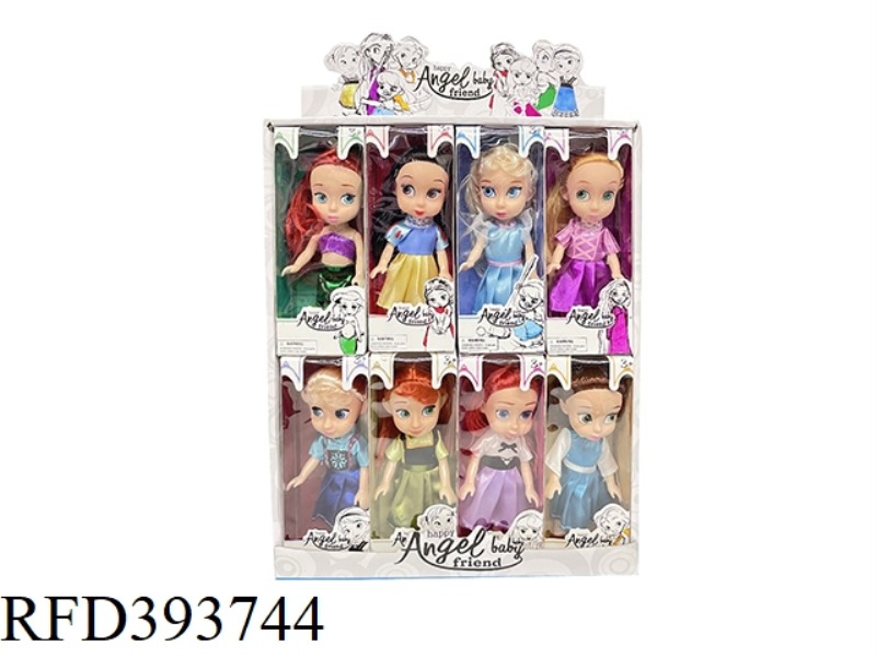 6 INCH DISPLAY BOX REAL DISNEY SALON PRINCESS (8 ASSORTED) 16PCS