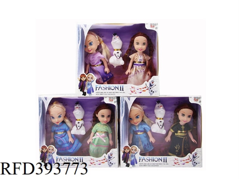 6-INCH SOLID BODY FROZEN DOUBLE GIFT BOX WITH THREE ASSORTMENTS