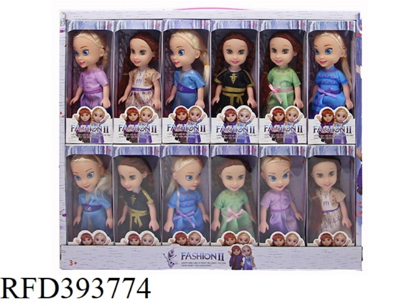6 INCH SOLID BODY FROZEN 3 DISPLAY BOX 12PCS