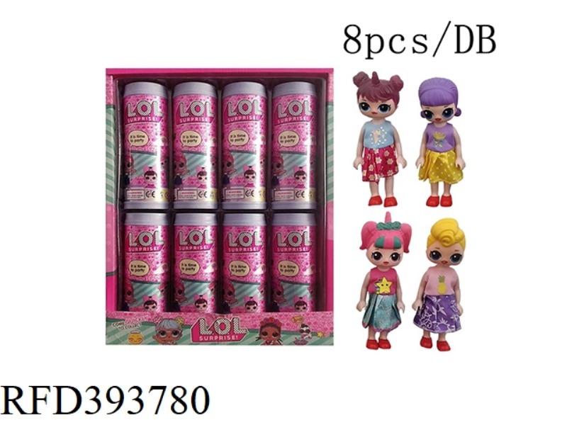 6 INCH SURPRISE DOLL BLIND BOX COKE BOTTLE FOUR MIXED 8PCS
