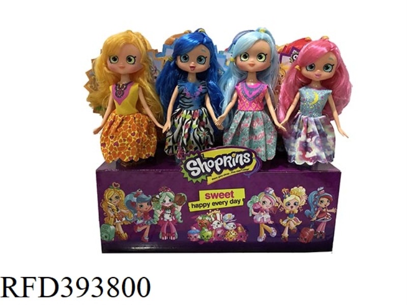 9 INCH ICE CREAM DISPLAY BOX REAL SHOPPING DOLL 12PCS