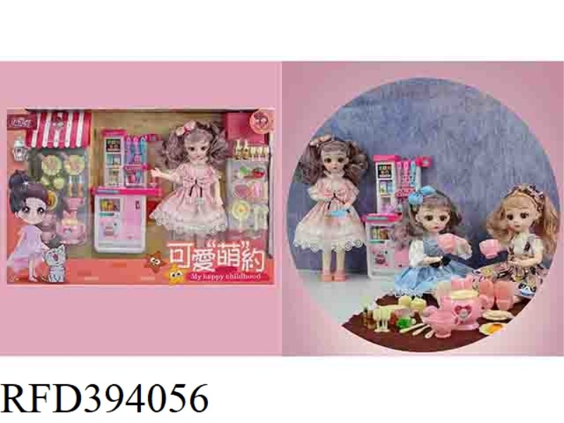 12 INCH 30 CM 13 JOINTS REAL BODY 3D REAL EYES CANTEEN TABLEWARE PLUS FOOD PROPS PLUS LOLI DOLLS ASS