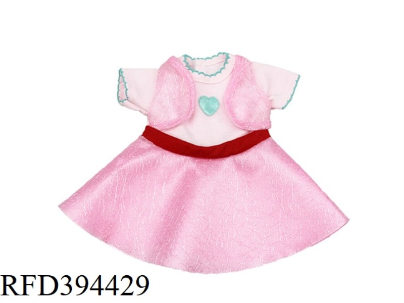 PINK FAKE VEST DRESS