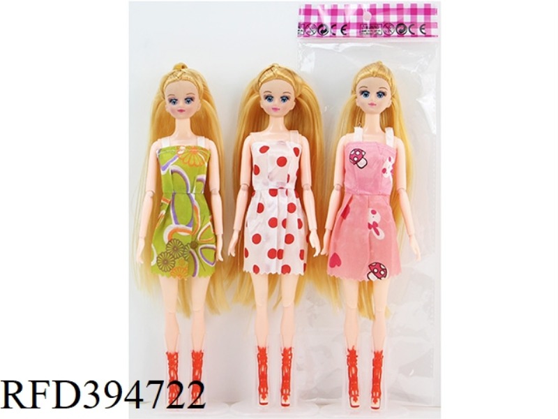 12 INCH 30 CM 11 JOINT BELONGS FASHION BARBIE THREE MIXED