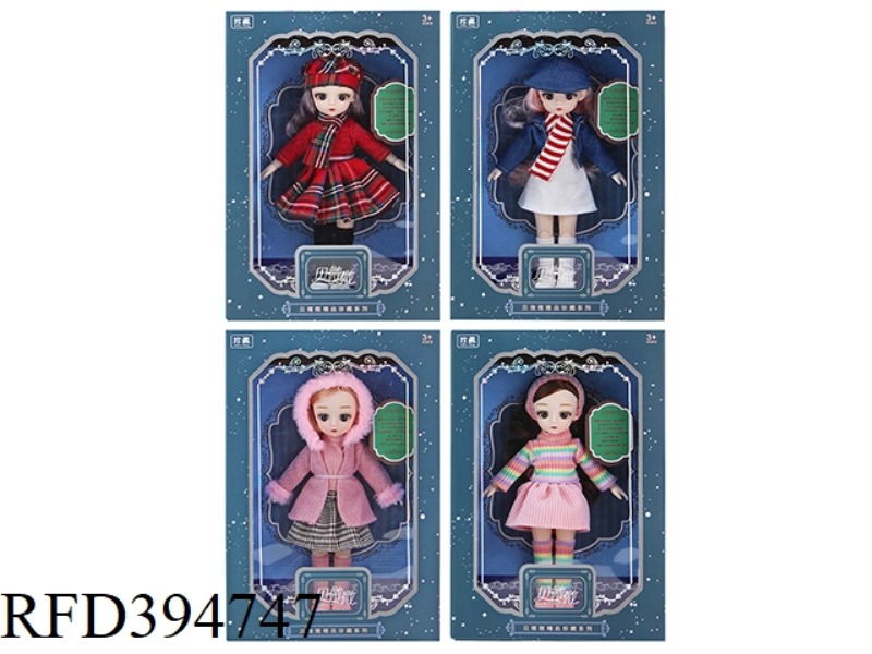 12 INCH 30 CM IN FULL BODY 13 JOINT 3D TRUE EYED LOLI DOLL FOUR MIX