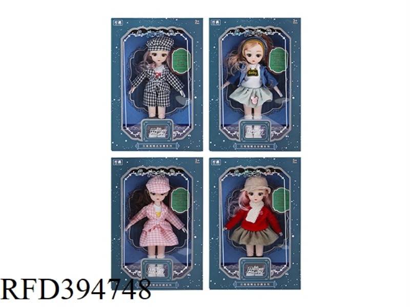 12 INCH 30 CM IN FULL BODY 13 JOINT 3D TRUE EYED LOLI DOLL FOUR MIX