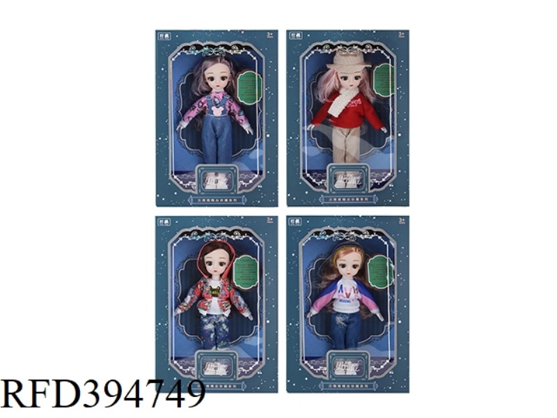 12 INCH 30 CM IN FULL BODY 13 JOINT 3D TRUE EYED LOLI DOLL FOUR MIX