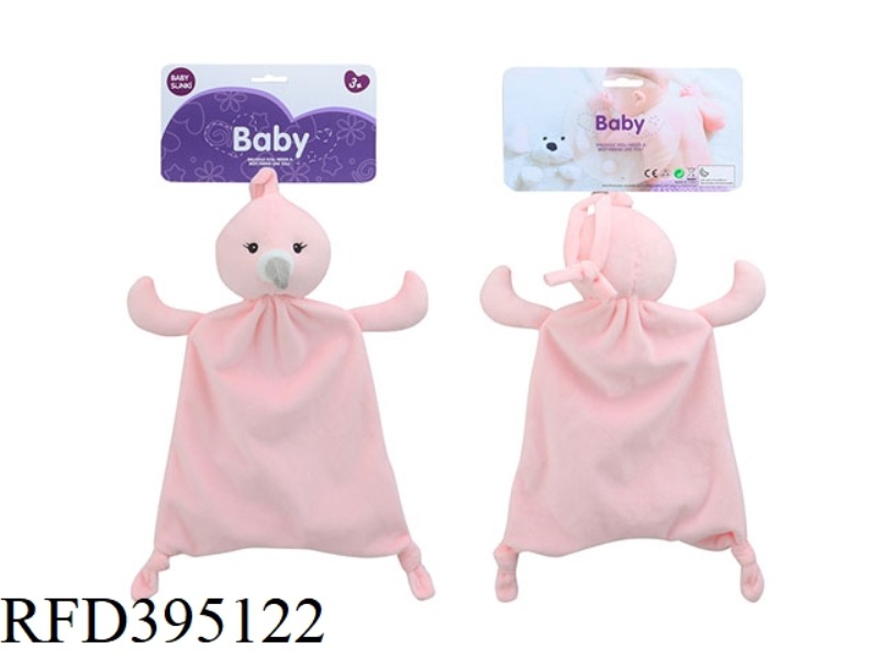 32CM FLAMINGO COMFORTING TOWEL