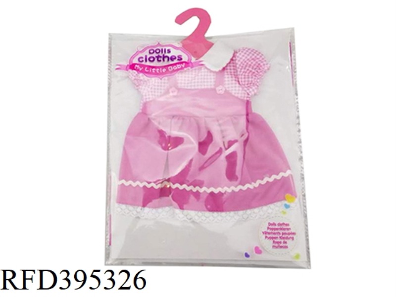 PINK SUSPENDER DRESS
